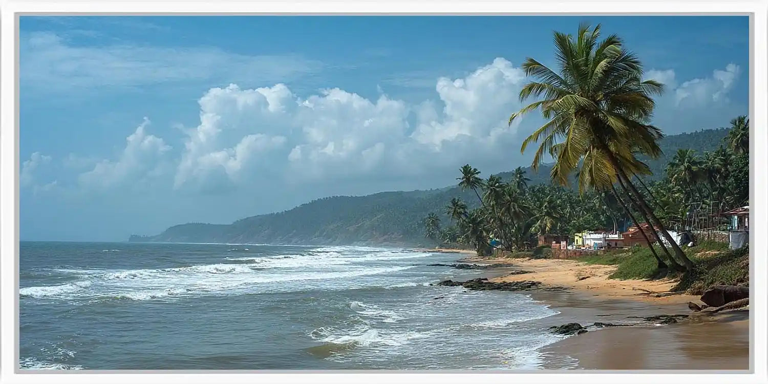 Palm Coast Calm Panoramic Canvas Print