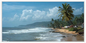 Palm Coast Calm Panoramic Canvas Print
