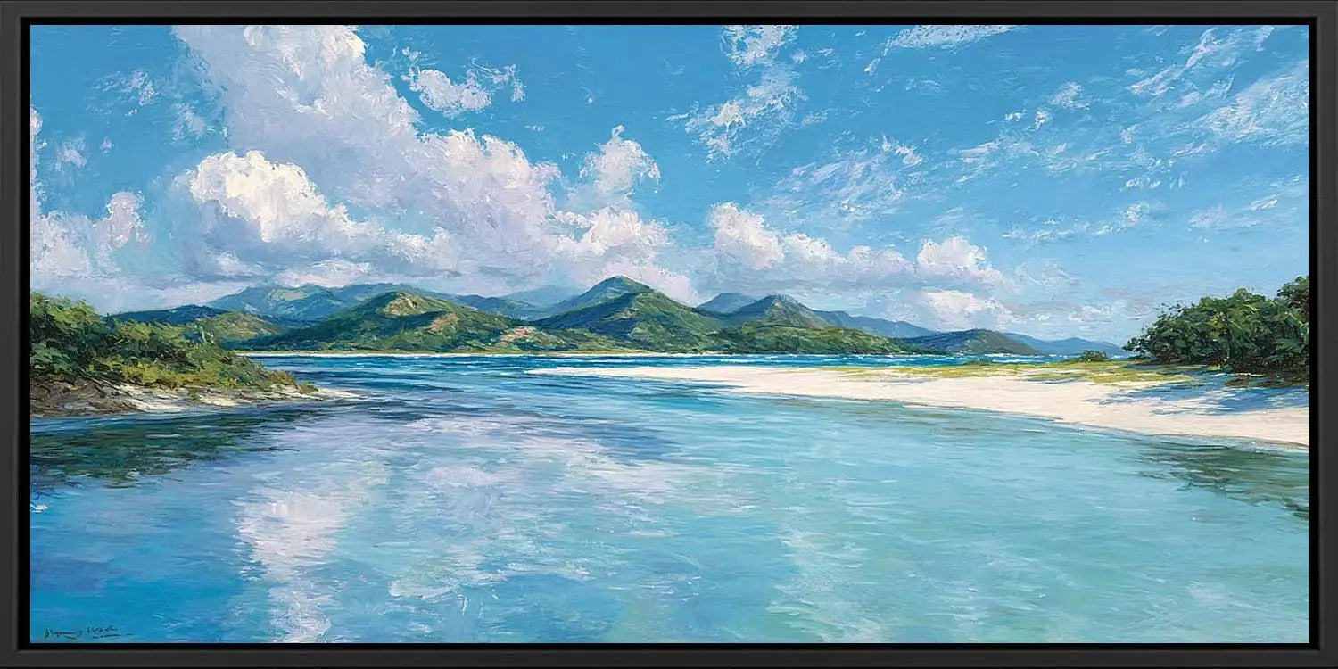 Lagoon Daydream Panoramic Canvas Print