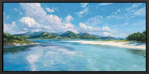Lagoon Daydream Panoramic Canvas Print