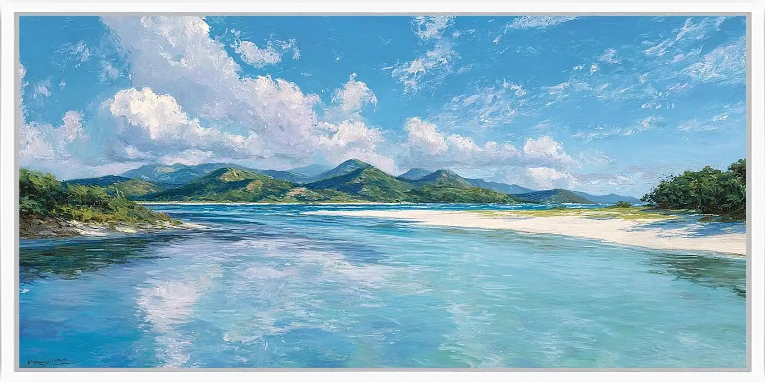 Lagoon Daydream Panoramic Canvas Print
