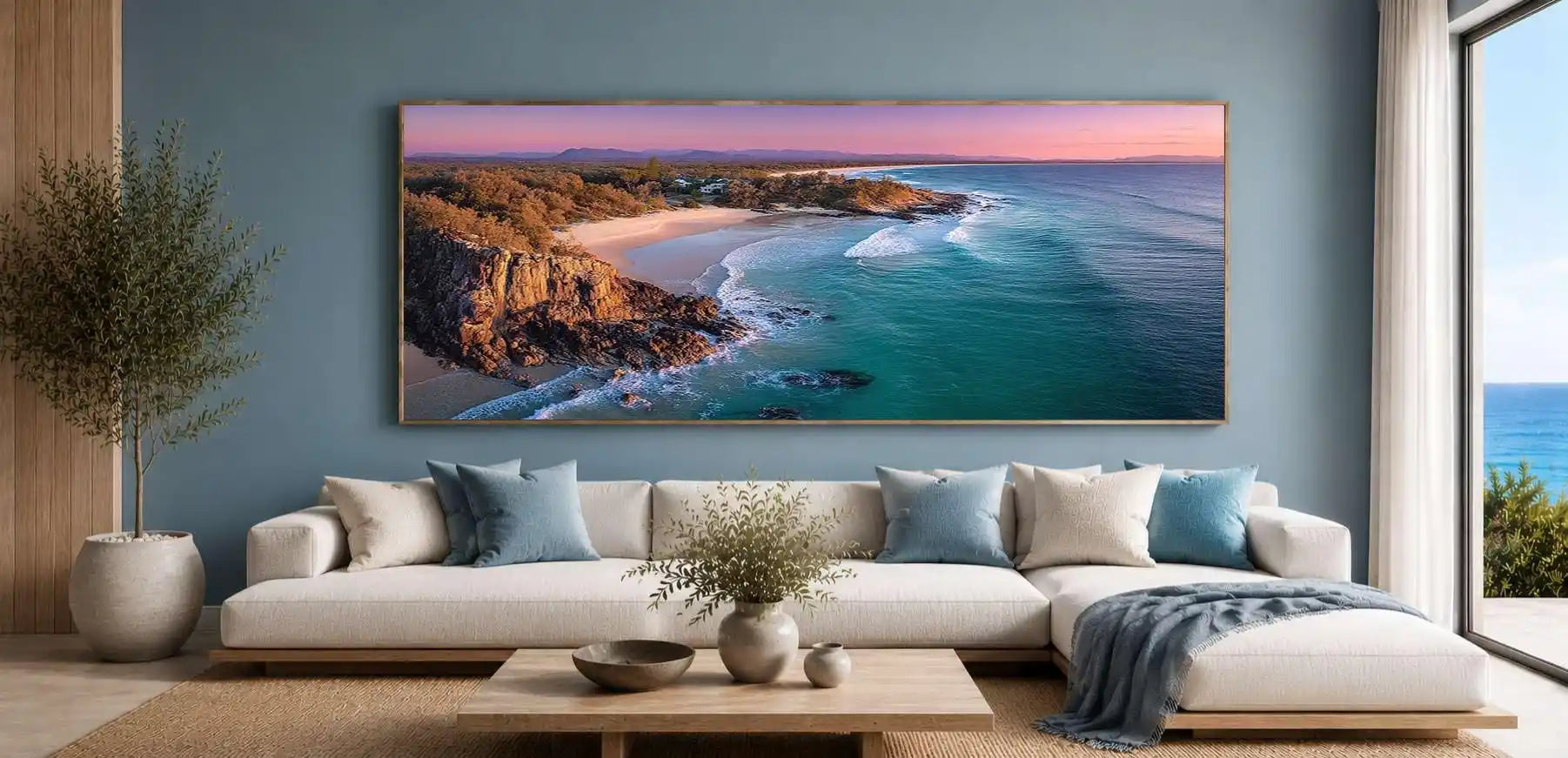 Noosa National Park Coastal Headland Panoramic Canvas Print