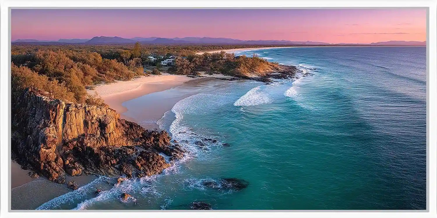 Noosa National Park Coastal Headland Panoramic Canvas Print