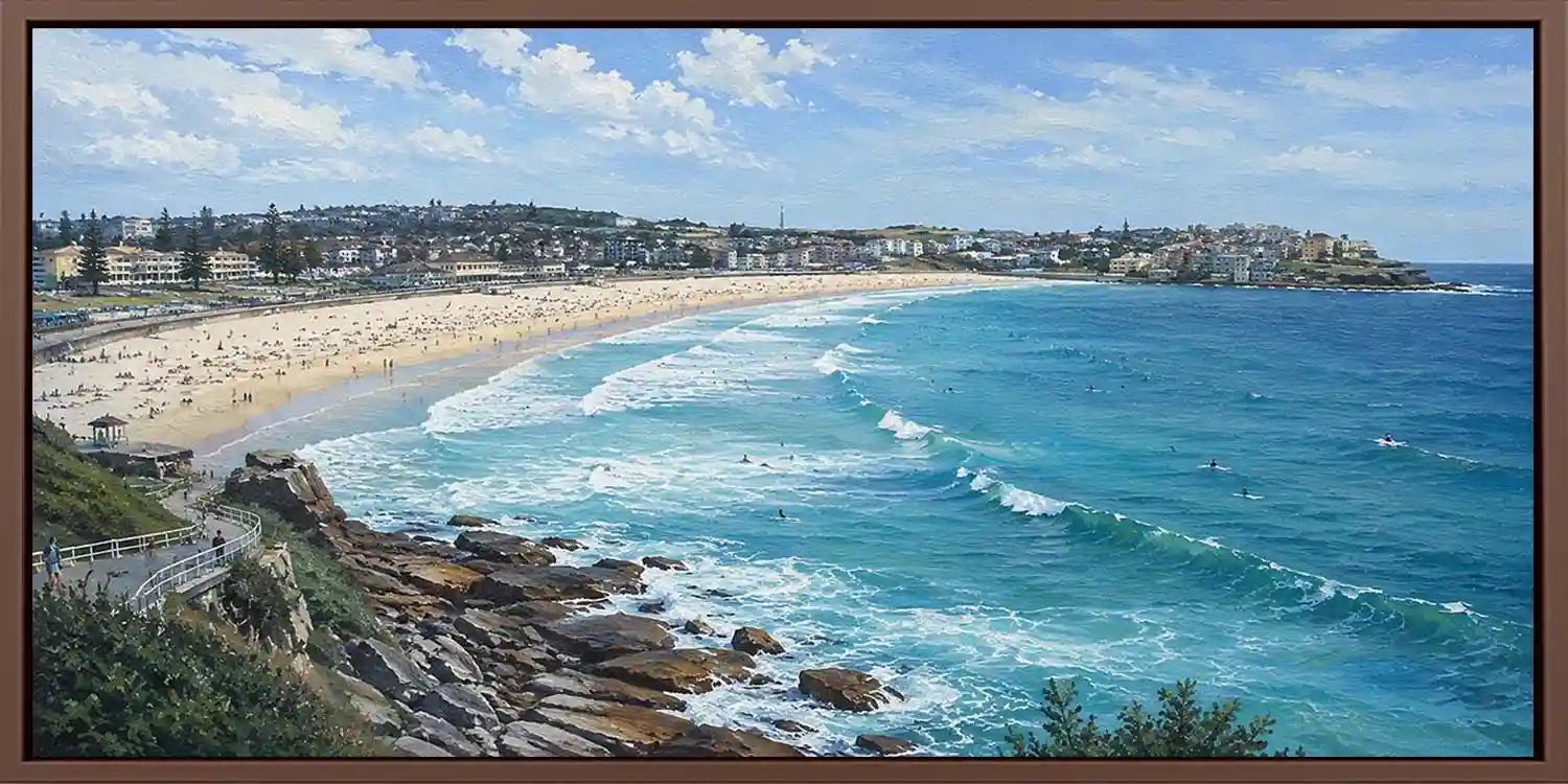 Bondi Blue Panoramic Canvas Print