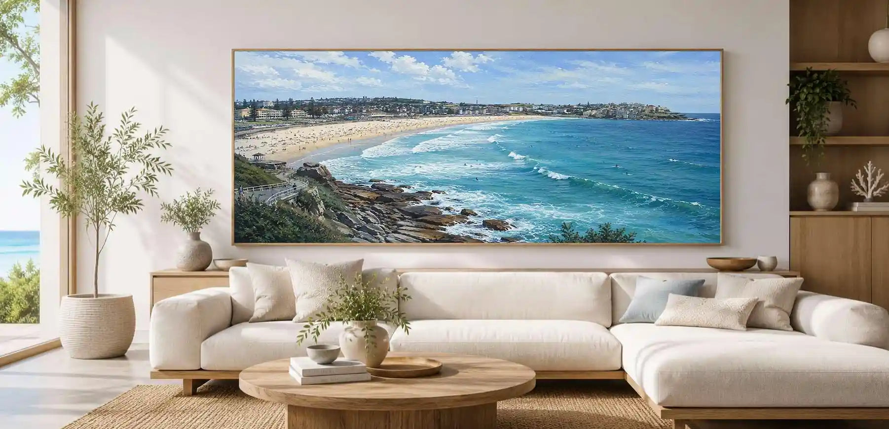 Bondi Blue Panoramic Canvas Print