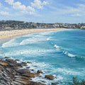Bondi Blue Panoramic Canvas Print