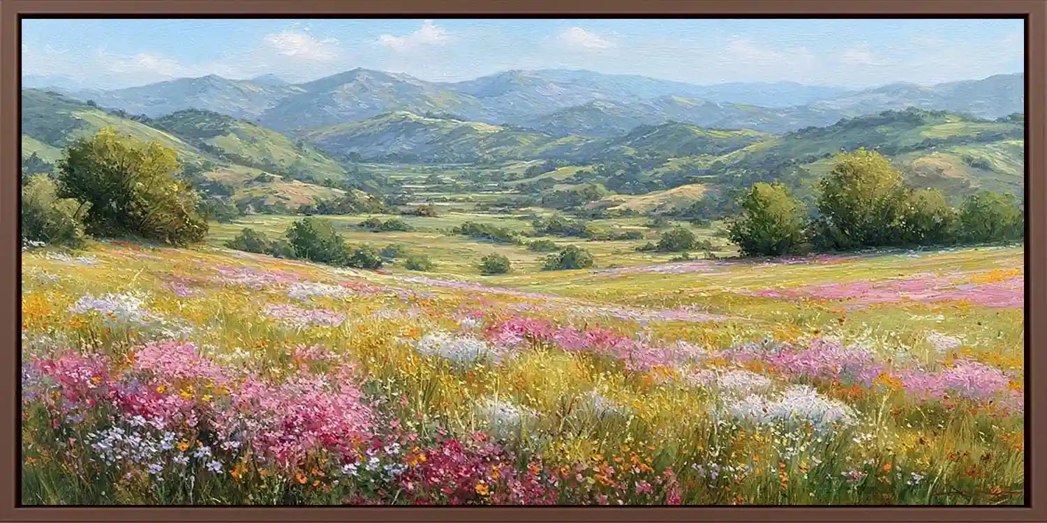 Meadow Horizon Panoramic Canvas Print