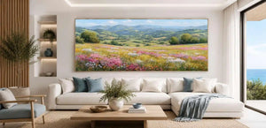 Meadow Horizon Panoramic Canvas Print