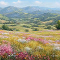 Meadow Horizon Panoramic Canvas Print