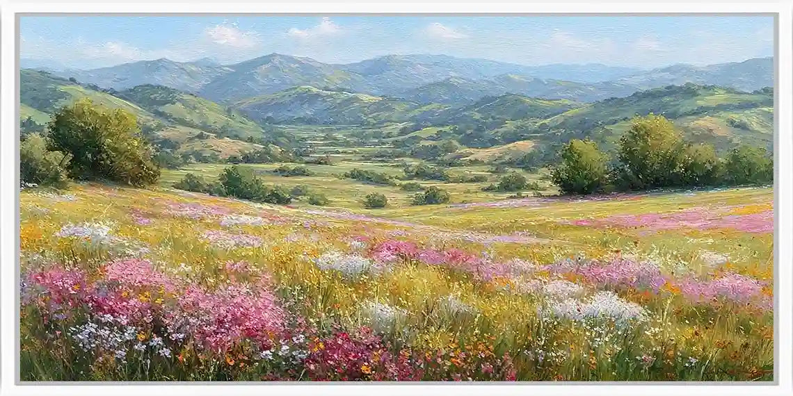 Meadow Horizon Panoramic Canvas Print