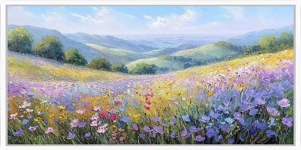 Lavender Valley Panoramic Canvas Print