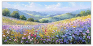 Lavender Valley Panoramic Canvas Print