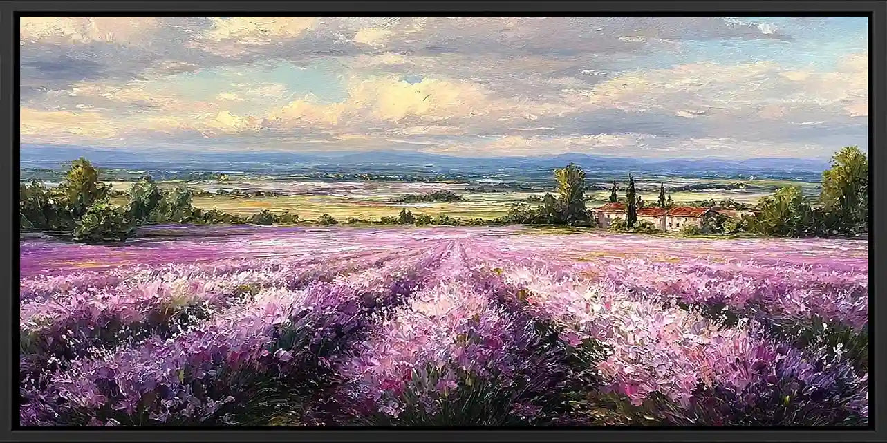 Lavender Estate Panoramic Canvas Print