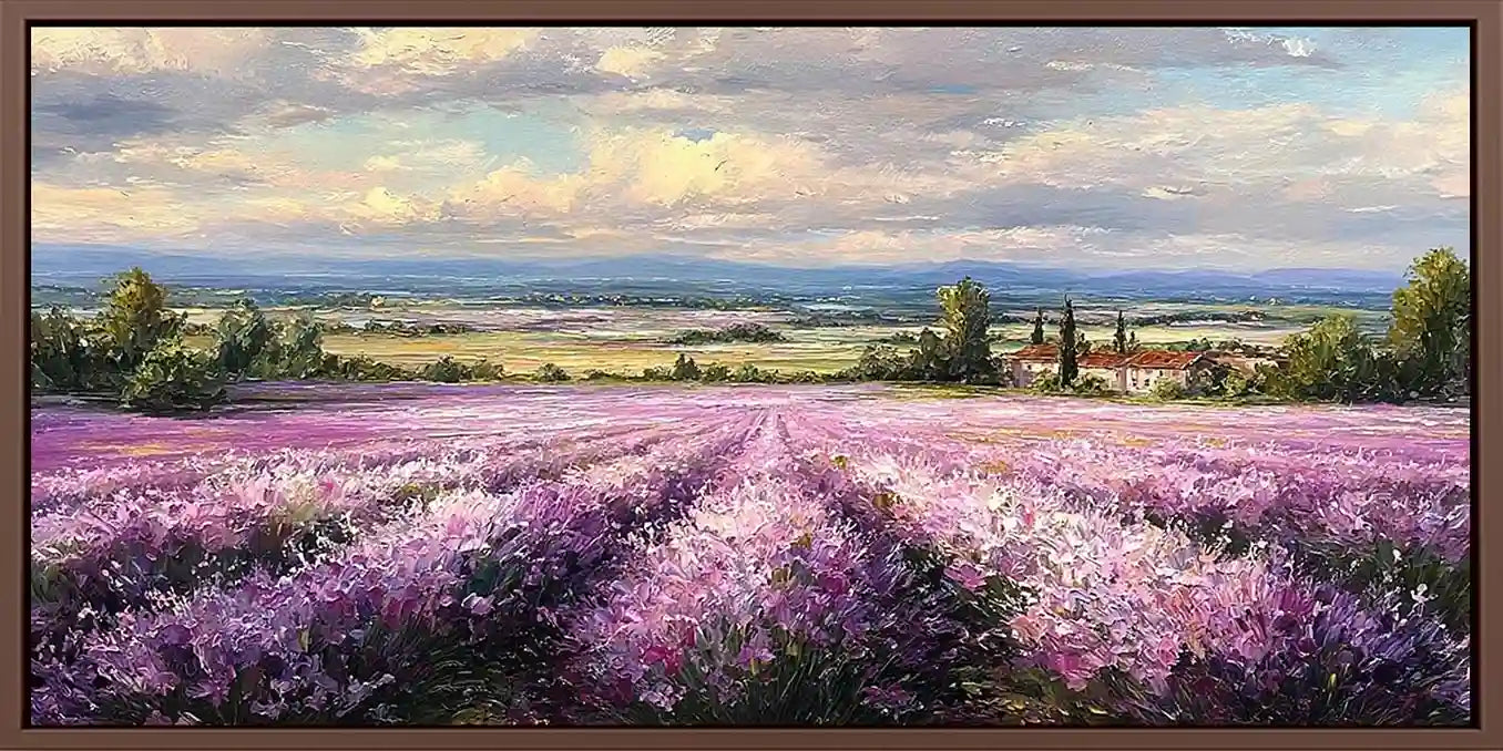 Lavender Estate Panoramic Canvas Print