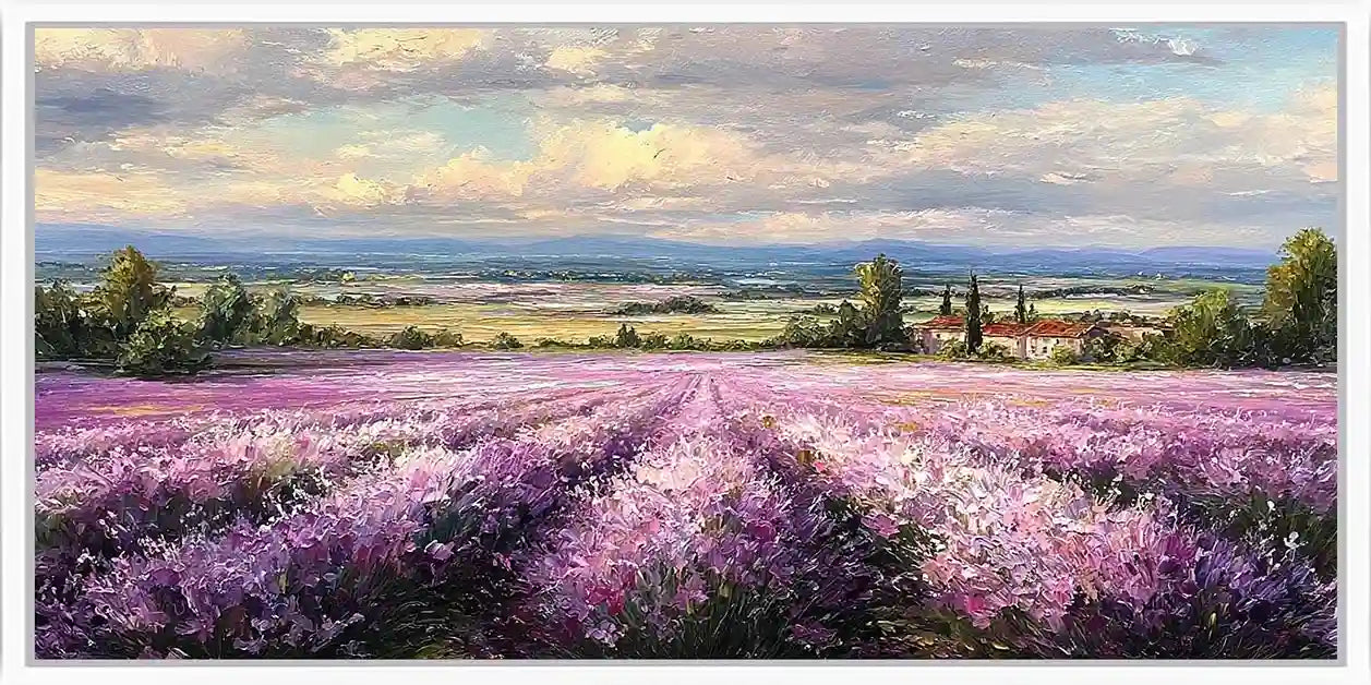 Lavender Estate Panoramic Canvas Print