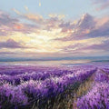 Violet Tide Panoramic Canvas Print