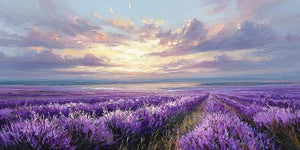 Violet Tide Panoramic Canvas Print