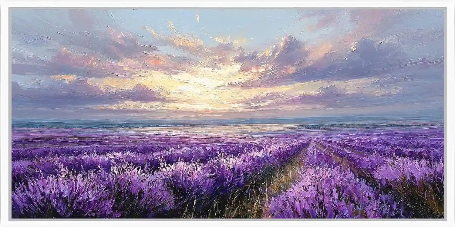 Violet Tide Panoramic Canvas Print