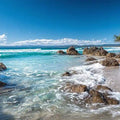 Byron Bay Wategos Beach Coastal Horizon Panoramic Canvas  Print
