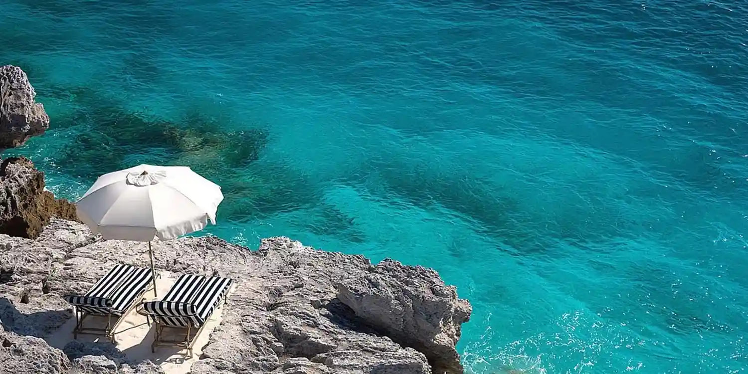 Turquoise Cove Escape Panoramic Canvas Print