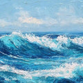 Rolling Ocean Energy Panoramic Canvas Print