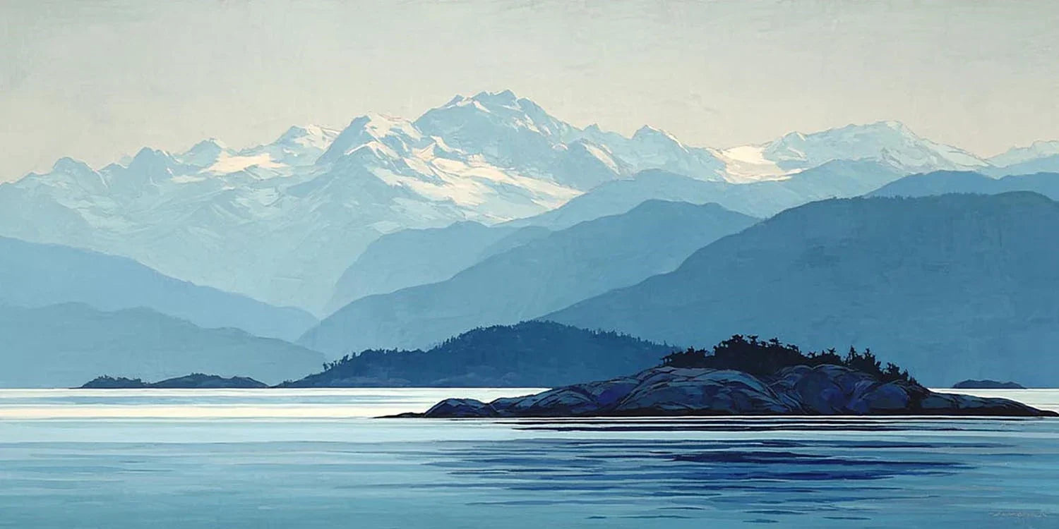 Alpine Bay Serenity Panoramic Canvas Print
