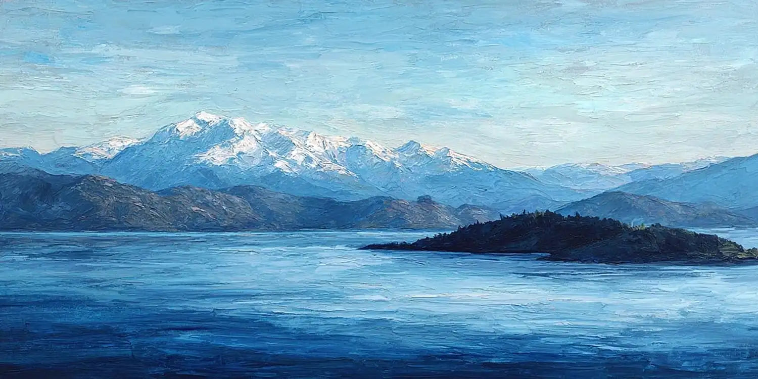 Glacial Water Vista Panoramic Canvas Print