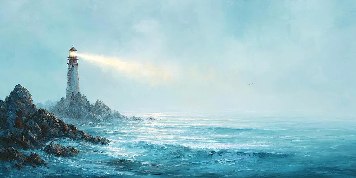 Beacon of Calm Panoramic Canvas Print