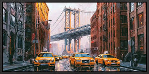 Urban Golden Rush Panoramic Canvas Print