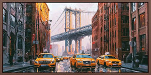 Urban Golden Rush Panoramic Canvas Print
