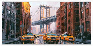 Urban Golden Rush Panoramic Canvas Print