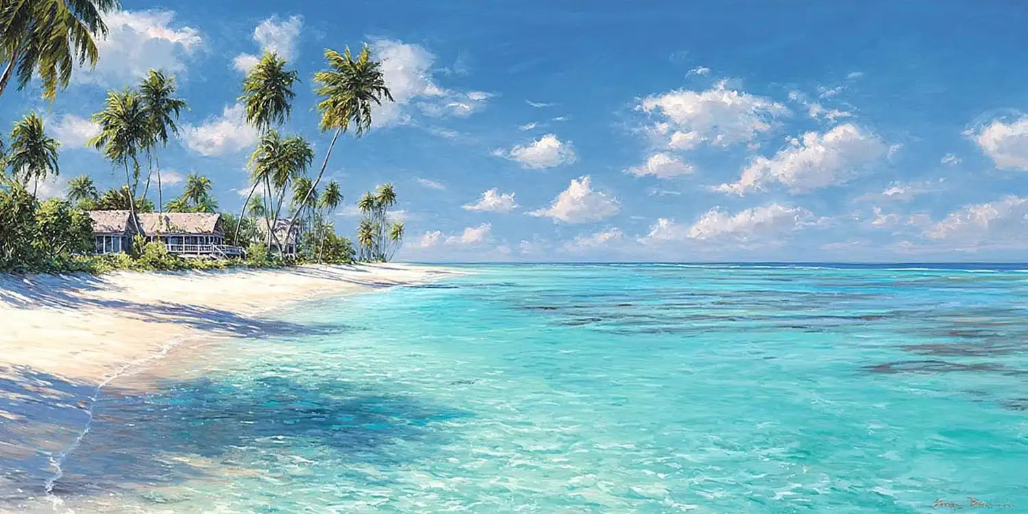 Tropical Serenity Panoramic Canvas Print