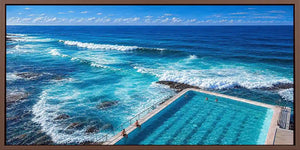 Bondi Beach Icebergs Ocean Pool Panoramic Canvas Print