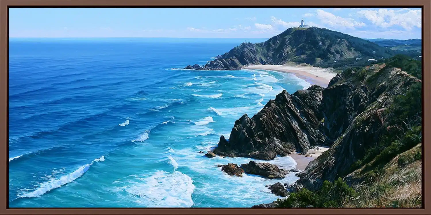Byron Bay Lighthouse Panorama Wall Art