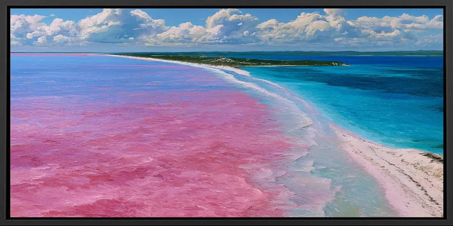 Lake Hillier Pink Lake Panorama Wall Art