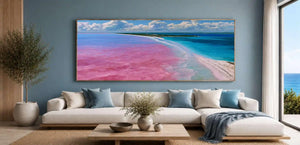 Lake Hillier Pink Lake Panorama Wall Art