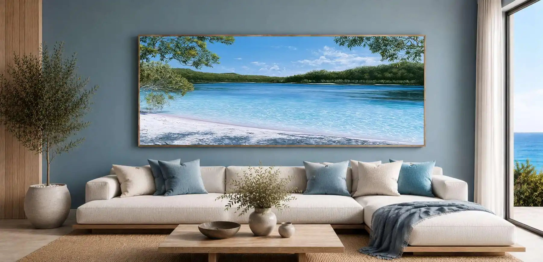 Lake McKenzie K'gari Panorama Canvas Print