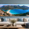 Wineglass Bay Tasmania Panorama Canvas Print