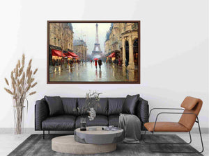 Eiffel Tower Reflections Painting