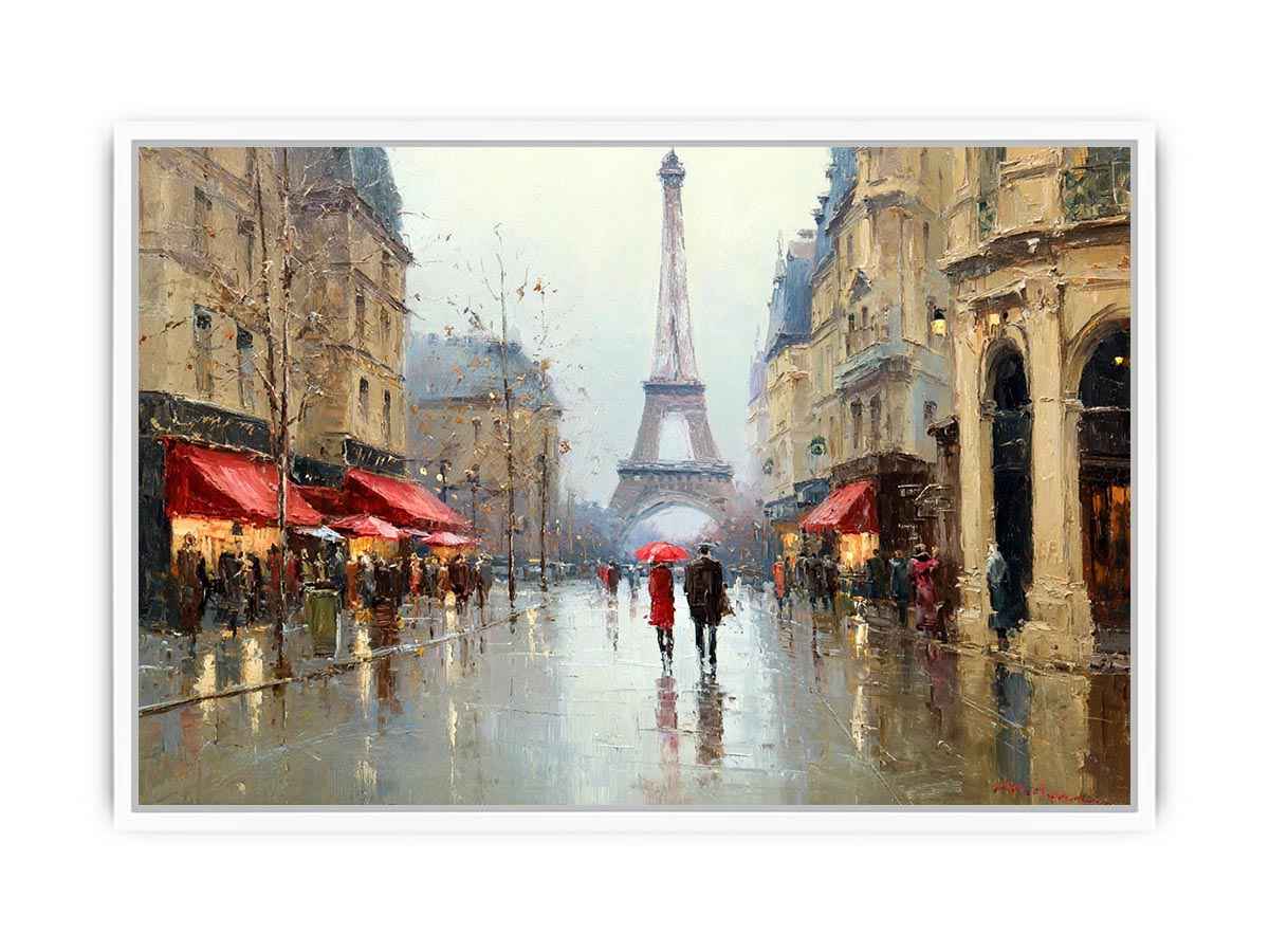 Eiffel Tower Reflections Framed Print