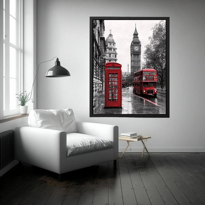 London Calling – Red Bus  Painting