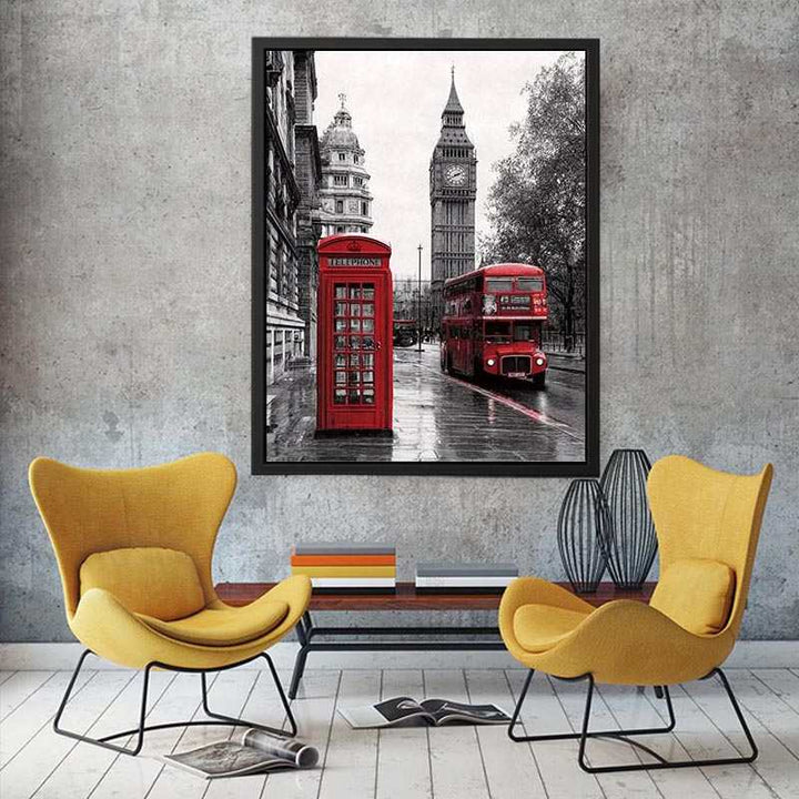 London Calling – Red Bus  Painting