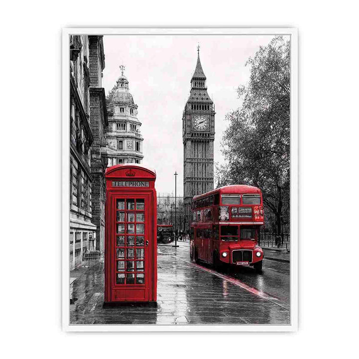 London Calling – Red Bus  Framed Print
