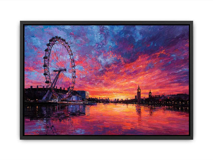 London Eye Sunset  Canvas Print