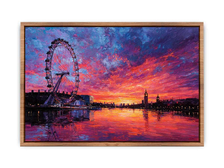 London Eye Sunset Poster