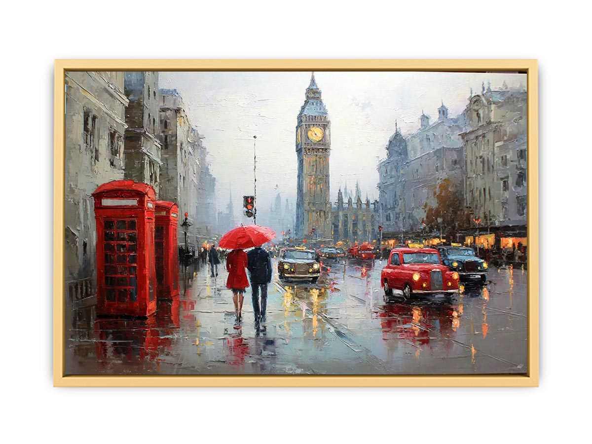 Love in London  Streched canvas