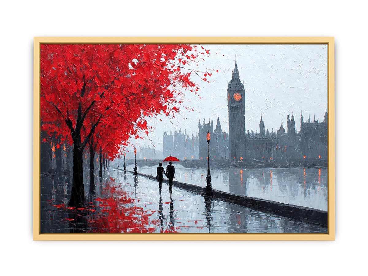 London Love Scene  Streched canvas