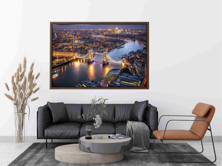 London Bridge Skyline Painting