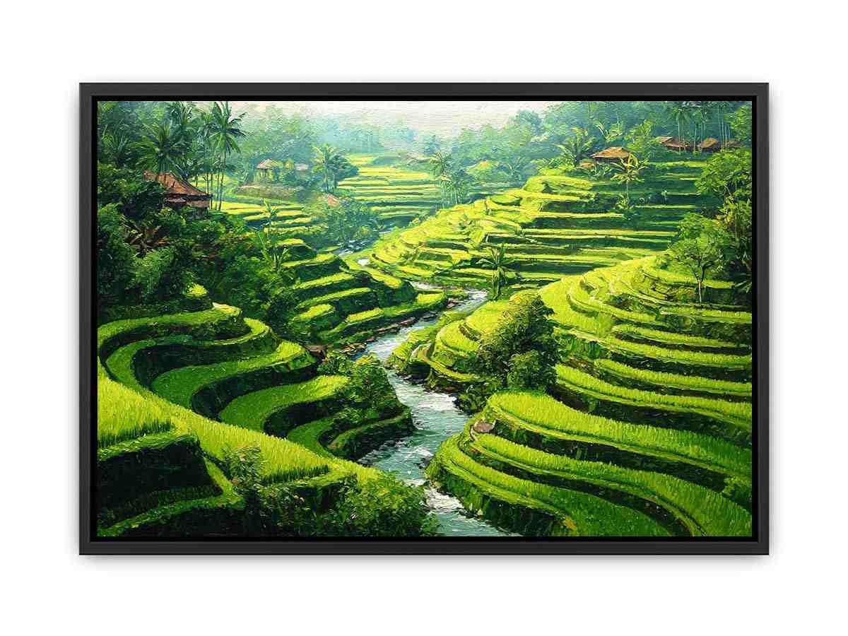 Rice Terrace paddy  bali  Canvas Print
