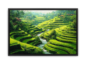 Rice Terrace paddy  bali  Canvas Print